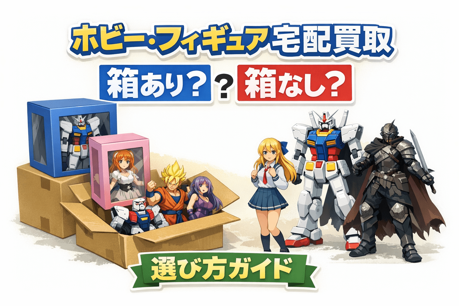 いーあきんどの宅配買取｜フィギュア以外もまとめて片づけたい時の見方